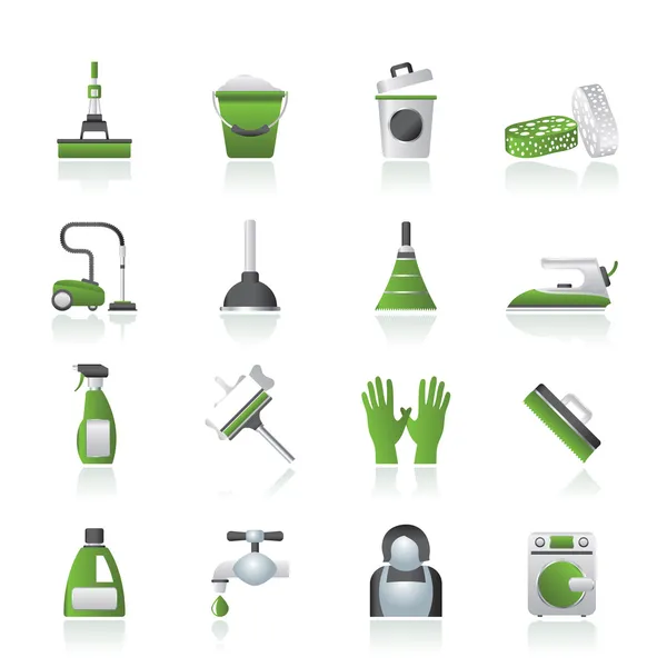 Symbole für Reinigung und Hygiene — Stockvektor