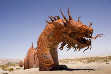 Dragon in the Sand clipart