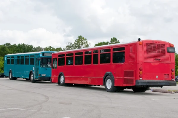Dueling Buses — Stock Photo, Image