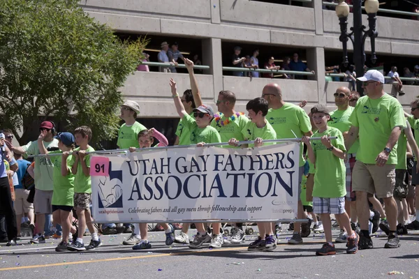 stock image Salt Lake City, Utah - June 3: Utah Gay Fathers Association memb