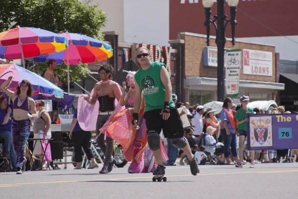 ソルトレイクシティ、ユタ州 - 6 月 3 日: アーミー プライド パレードの参加者 — ストック写真
