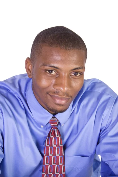 Hombre de negocios afroamericano guapo Imágenes de stock libres de derechos