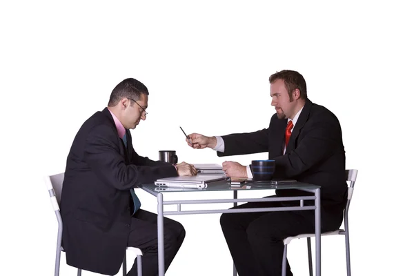 Businessmen Signing a Contract — Stock Photo, Image