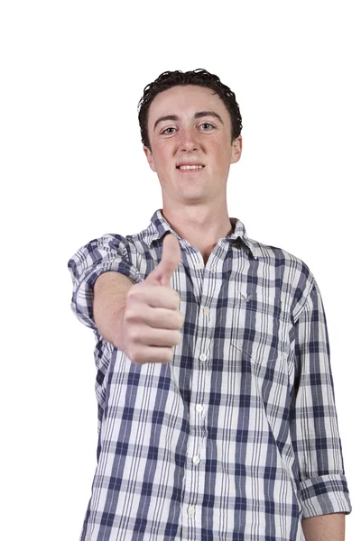 Casual Businessman Giving the Thumbs Up — Stock Photo, Image