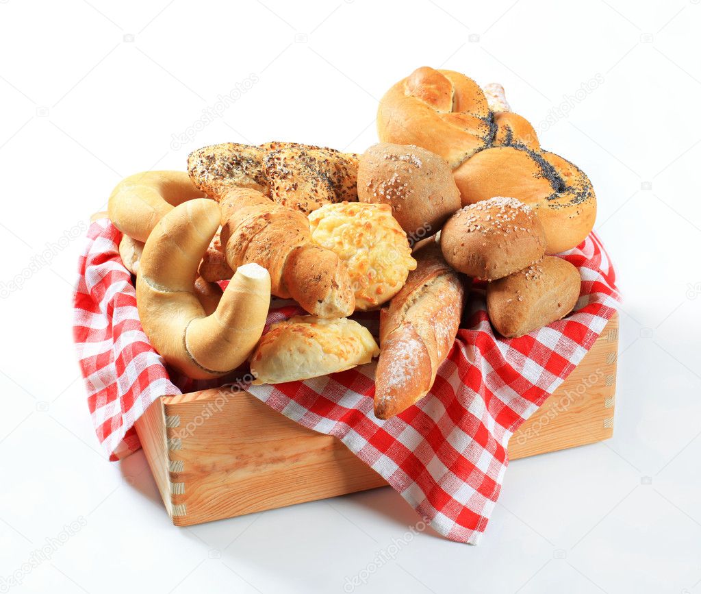 Variety of fresh bread