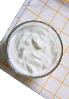 Bowl of smooth cream clipart