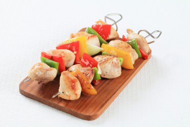 Chicken skewers clipart