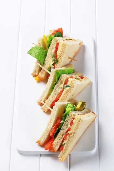 Vegetable Sandwiches — Stock Photo, Image