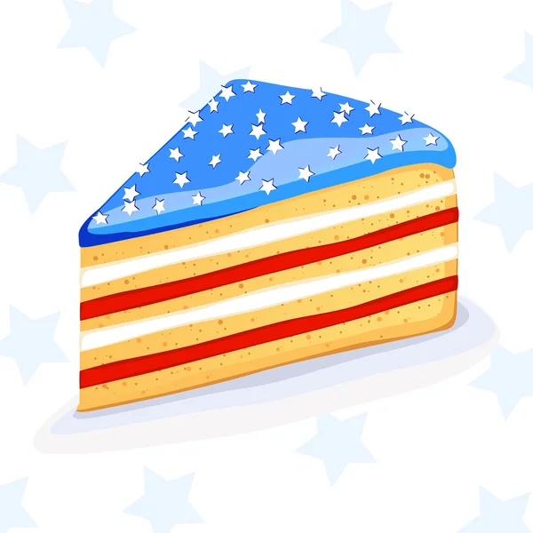 Vector taart in Amerikaanse stijl — Stockvector