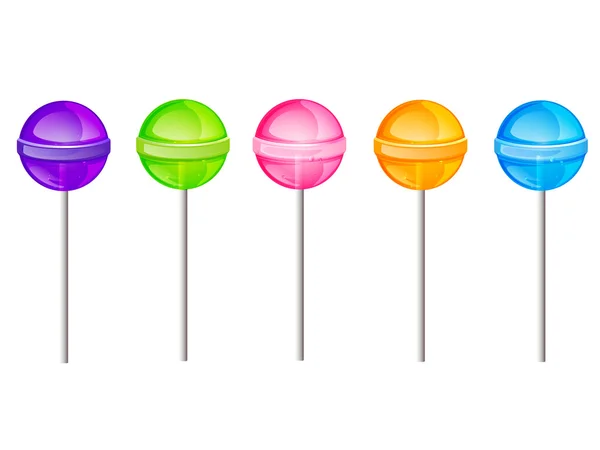 Vector lollipops — Stock Vector