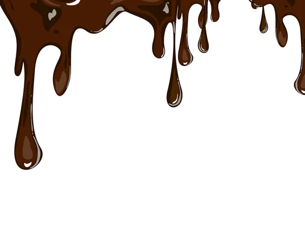 Smeltende chocolade — Stockvector