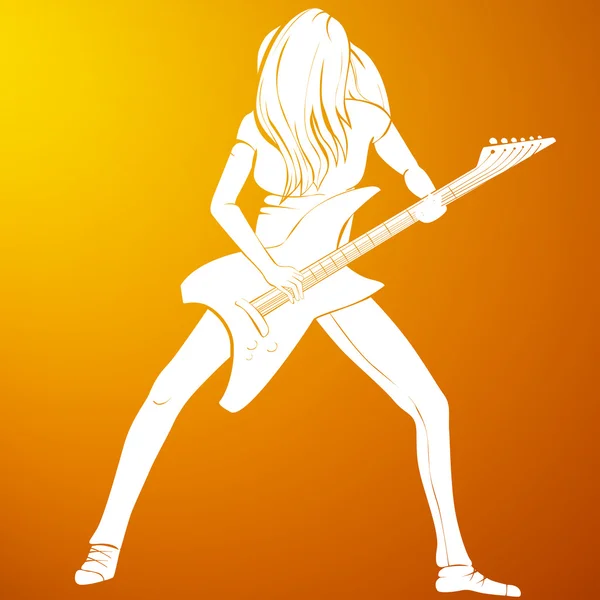Vector Rock Musicien — Image vectorielle