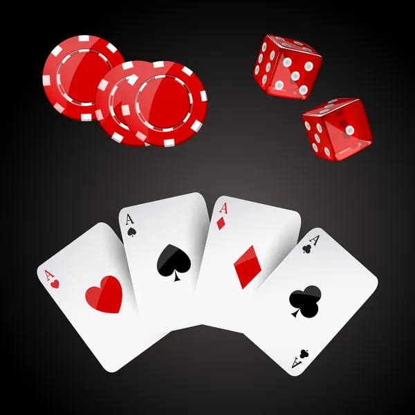 Vector Casino Background — Stock Vector