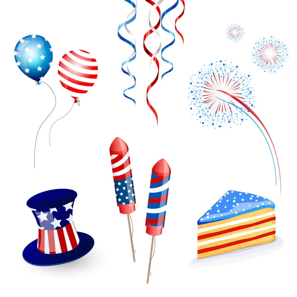 Vector Independence day background — Stock Vector