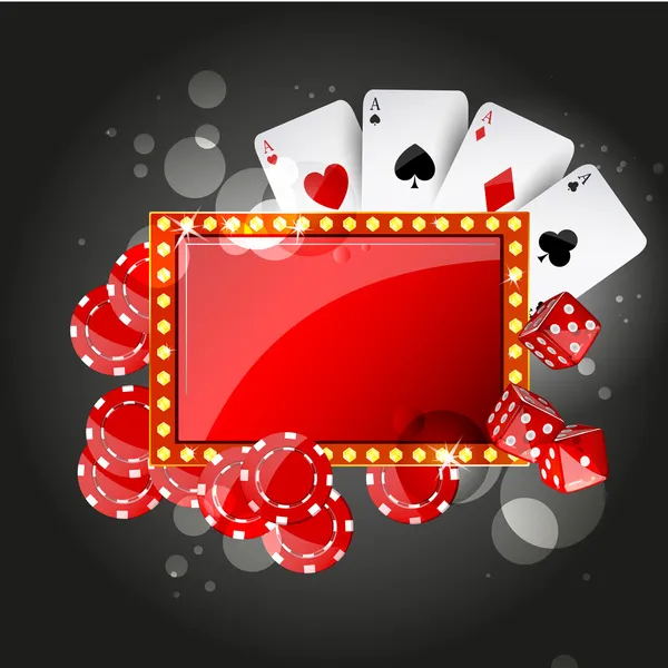Vector Casino Background — Stock Vector