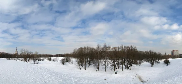 Panorama zima w Moskwie — Zdjęcie stockowe
