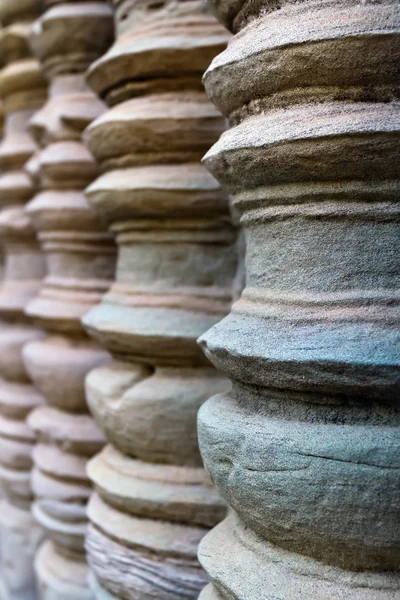 在柬埔寨吴哥窟的支柱 — 图库照片