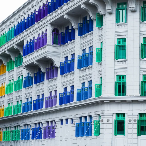 Historisch gebouw in singapore. de oude heuvel straat politie stati — Stockfoto