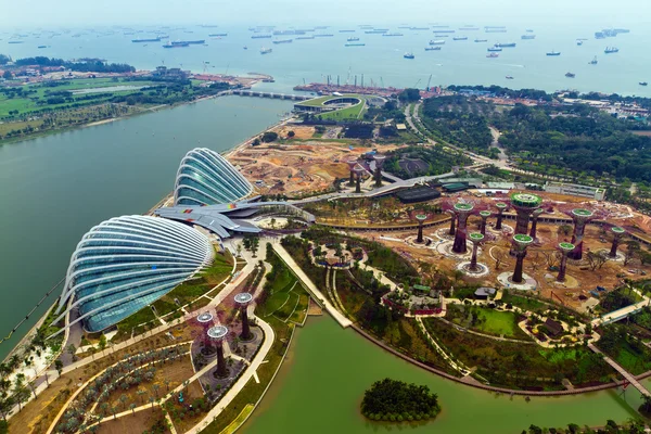 Vista del río Hongbao desde la azotea del complejo Marina Bay Sands , —  Fotos de Stock