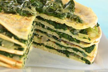 Savory Crepes with Chard clipart