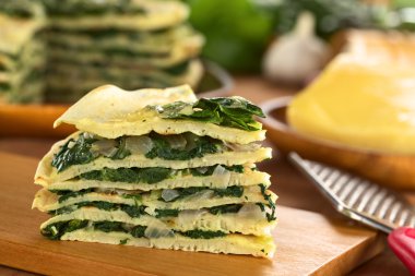 Savory Crepes with Chard clipart