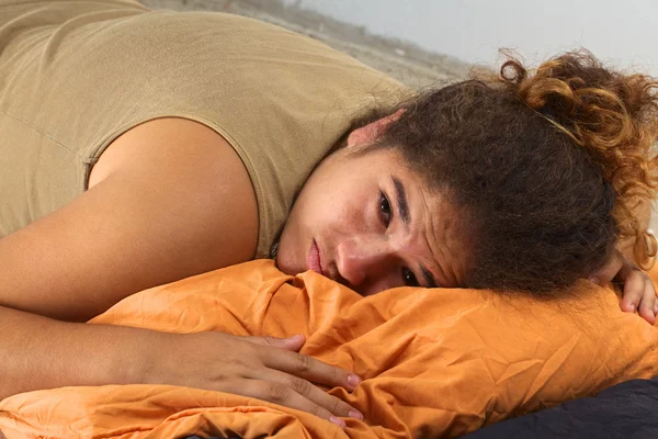 stock image Sad Young Peruvian Woman