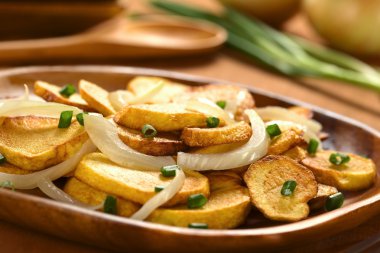 Fried Potato with Onion clipart