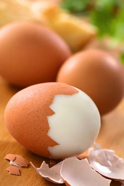 Зварених круто яйця — стокове фото