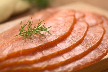 Smoked Salmon with Dill clipart