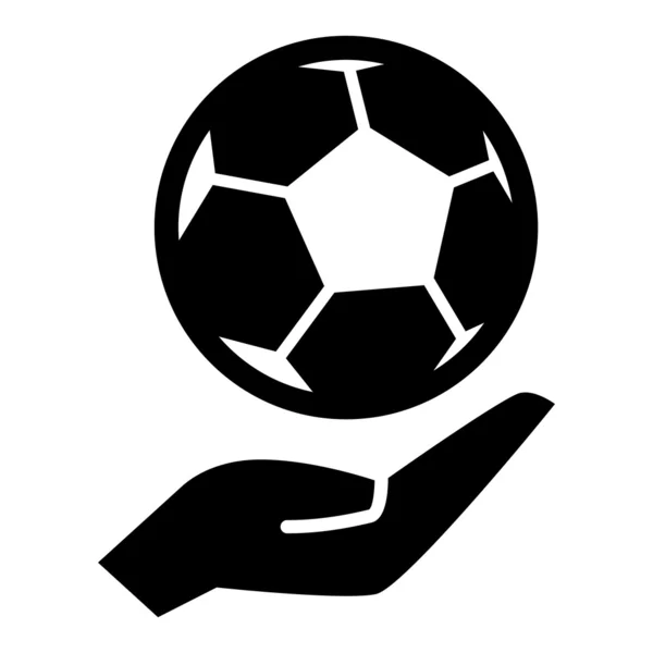 Fotbalový míč na straně — Stockový vektor