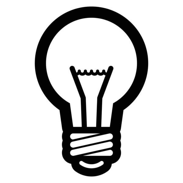 Значок лампочки