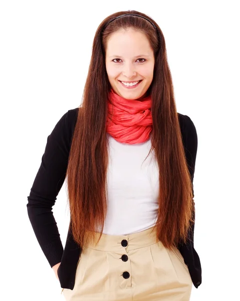 Sorrindo mulher de escritório confiante — Fotografia de Stock