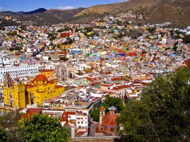 Guanajuato Meksika'nın tepeleri