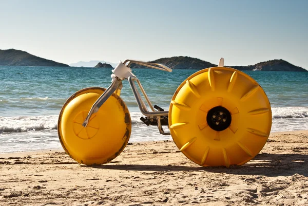 Stock image Yellow Beach Tricycle