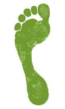Man footprint clipart