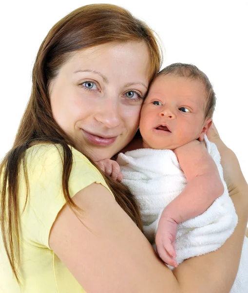 Младенец и мама. — стоковое фото