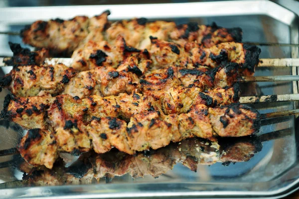 Partes de kebab shish — Fotografia de Stock