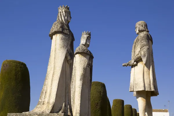 Христофор Колумб и католические короли — стоковое фото