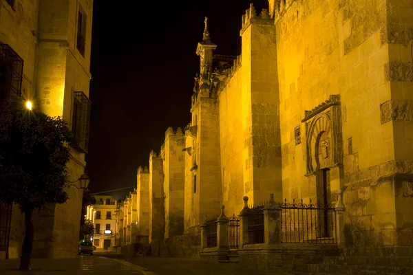 Mezquita of Cordoba at night. — Stock Photo, Image