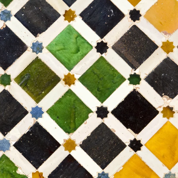 Detalhes Pátio de Alhambra — Fotografia de Stock