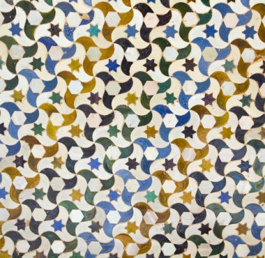 Moisaic in Alhambra, Granada. clipart