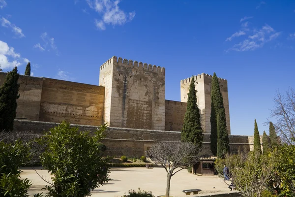 L'Alcazaba, Alhambra a Granada . — Foto Stock