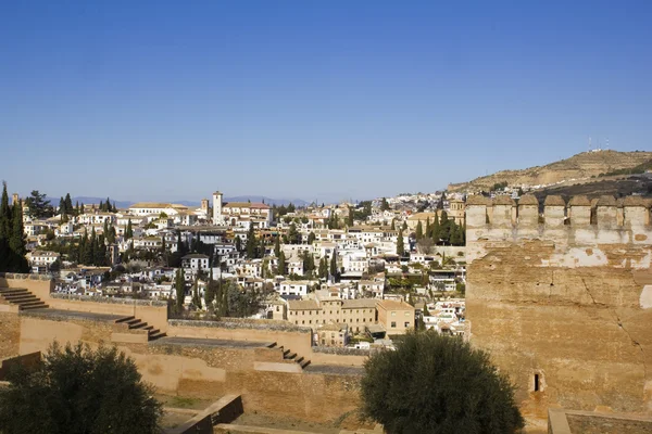 Granada från alhambra. — Stockfoto