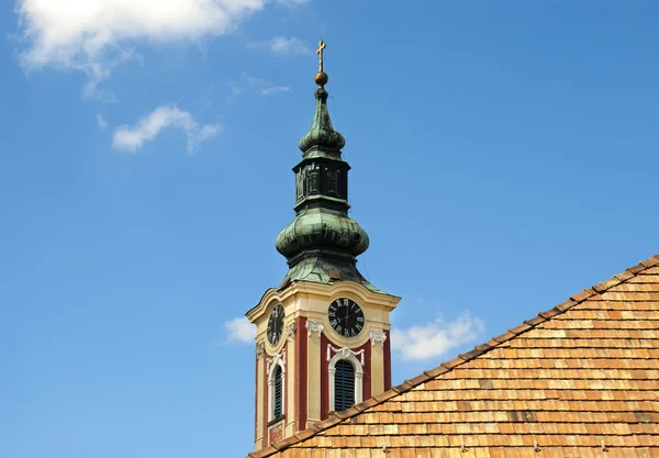 Belfry al cielo blu a Budapest, Ungheria — Foto Stock