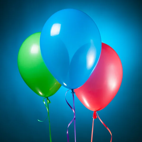 Balões rgb multicoloridos festivos — Fotografia de Stock