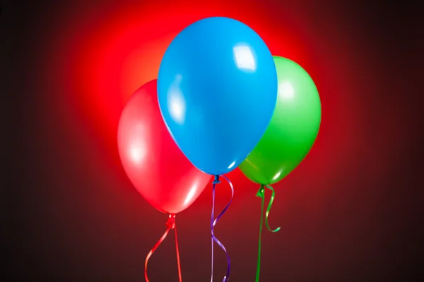 Festliche bunte rgb-Luftballons — Stockfoto