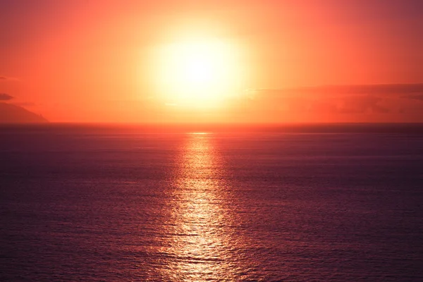 Vakker soloppgang i sjøkappe – stockfoto