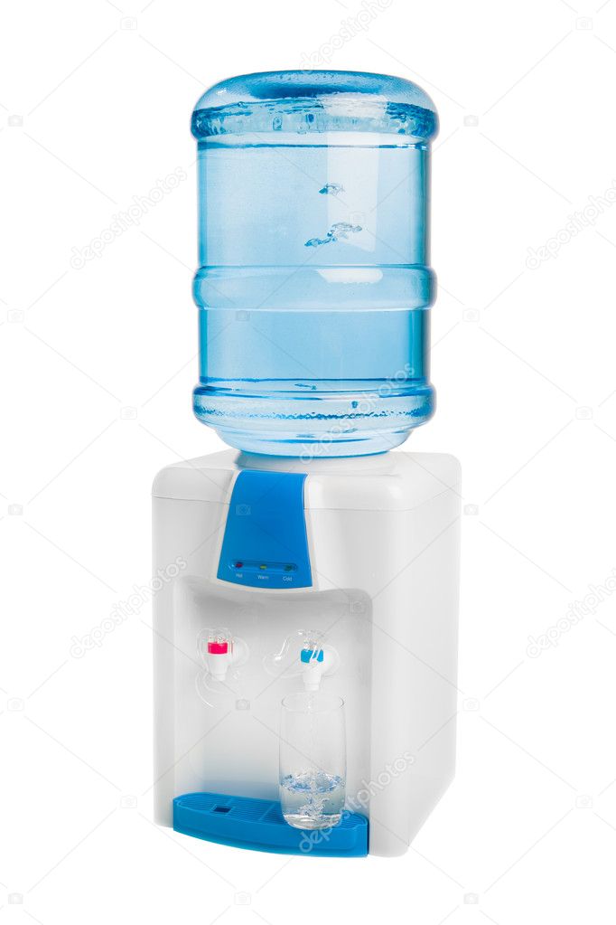 Water cooler isolated on white