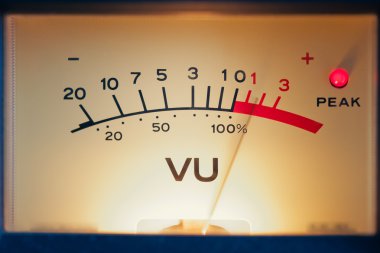 Analog volume meter clipart