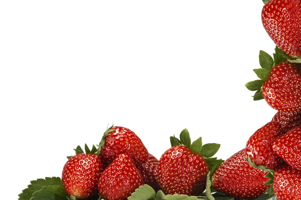 Rahmen aus Erdbeeren. — Stockfoto